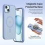 DUX DUCIS Snemljiva preklopna torbica Lawa 2v1 z MagSafe in denarnico za iPhone 15 Plus - modra