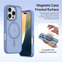 DUX DUCIS Snemljiva preklopna torbica Lawa 2v1 z MagSafe in denarnico za iPhone 16 Pro - modra