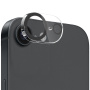 NORTHJO kaljeno steklo za zaščito leč zadnje kamere za iPhone 16e / 17e - črno