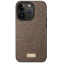 SULADA eleganten ovitek z bleščicami za iPhone 16 Pro - rjav