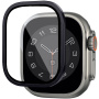 Wiwu kaljeno steklo s kovinskim okvirjem za Apple uro Ultra 49mm - črna