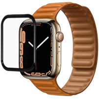 Kaljeno steklo s črnim okvirjem za Apple uro 41 mm