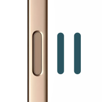 Rurihai steklo za gumb za upravljanje kamere za iPhone 16 / 16 Plus / 16 Pro / 16 Pro Max / 17 / 17 Pro / 17 Pro Max - 2 kosa - petrolejsko