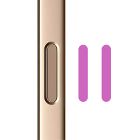 Rurihai steklo za gumb za upravljanje kamere za iPhone 16 / 16 Plus / 16 Pro / 16 Pro Max / 17 / 17 Pro / 17 Pro Max - 2 kos - roza