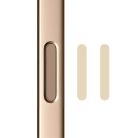 Rurihai steklo za gumb za upravljanje kamere za iPhone 16 / 16 Plus / 16 Pro / 16 Pro Max / 17 / 17 Pro / 17 Pro Max - 2 kosa - zlato