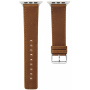 CRAZY HORSE Pašček iz PU usnja za Apple uro 42mm / 41mm / 40mm / 38mm - rjav