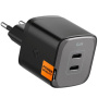 Spigen ArcStation Pro GaN polnilni adapter z 2x USB-C priključki - 45W - črn