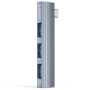 ORICO AH-W13 3-v-1 hub - 2x USB-A 2.0 / USB-A 3.0 na USB-C - siv