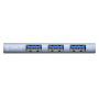 ORICO AH-W13 3-v-1 hub - 2x USB-A 2.0 / USB-A 3.0 na USB-C - siv