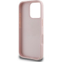 Guess Grained Roses 4G Metal Logo ovitek za iPhone 16 Pro - roza