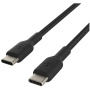 BELKIN Boost Charge Braided pleten polnilni in podatkovni kabel - USB-C na USB-C - 2 m - črn