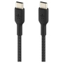 BELKIN Boost Charge Braided pleten polnilni in podatkovni kabel - USB-C na USB-C - 2 m - črn