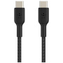 BELKIN Boost Charge Braided pleten polnilni in podatkovni kabel - USB-C na USB-C - 2 m - črn