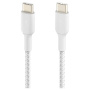 BELKIN Boost Charge Braided pleten polnilni in podatkovni kabel - USB-C na USB-C - 2 m - bel