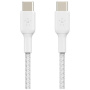 BELKIN Boost Charge Braided pleten polnilni in podatkovni kabel - USB-C na USB-C - 2 m - bel