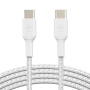 BELKIN Boost Charge Braided pleten polnilni in podatkovni kabel - USB-C na USB-C - 2 m - bel