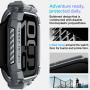 Spigen Rugged Armor super odporen ovitek za Apple Watch 46mm - temno siv