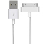 Sync & Charge USB-A / 30pin kabel za iPhone 4 / 4S / 3GS / 3G / iPad / iPod - 1 m - bela