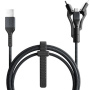 Nomad Kevlar univerzalni pleten kabel PD 100W USB-A / USB-C / Lightning / micro USB za iPhone / iPad / MacBook / AirPods - 1,5 m - črn
