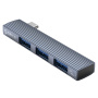 ORICO AH-W13 3-v-1 hub - 2x USB-A 2.0 / USB-A 3.0 na USB-C - siv