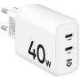 Tactical Base Plug Dual polnilni adapter z 2x USB-C priključki - 40W - bel
