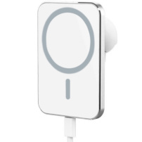 X16 magnetický držák do auta do ventilační mřížky s bezdrátovým nabíjením pro iPhone - bílý