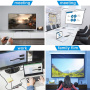 YME68 9-v-1 hub – reža za kartico SD / TF / HDMI / 3,5 mm priključek / 2x USB-C / 3x USB-A na USB-C za MacBook – siv
