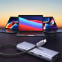 UGREEN CM490 9v1 hub - reža za SD / TF kartico / RJ45 / 2x HDMI / USB-C / 3x USB-A na USB-C - temno siv
