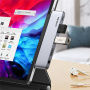 UGREEN CM424 5-v-1 hub - HDMI / 3,5 mm jack / USB-C / 2x USB-A na USB-C - siv