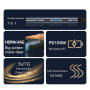 6-v-1 hub – HDMI / 2x USB-C / 3x USB-A na USB-C – temno siv
