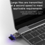Yesido GS19 mini redukcija z bralnikom kartic - reža za TF kartico na USB-C - temno siva