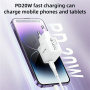 Yesido YC60 GaN mini hitri polnilni adapter z USB-C priključkom - 20W - bel