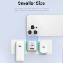 USAMS US-CC180 GaN hitri polnilni adapter z 2x USB-C / USB-A priključki - 65W - črn