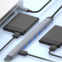 ADS-303C 7-v-1 hub – 7x USB-A na USB-C – siv