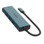 ONTEN UC123 5v1 hub - HDMI / USB-C / 3x USB-A na USB-C - petrolejno zelen