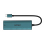 ONTEN UC123 5v1 hub - HDMI / USB-C / 3x USB-A na USB-C - petrolejno zelen