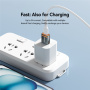 ESSAGER polnilni in podatkovni adapter - USB-C na USB-A - temno siv