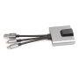 NK-1056S 3v1 redukcija - RJ45 / 3,5 mm jack / USB-C na USB-C / Lightning / USB-A - siva