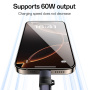 Yesido GS28 mini polnilni in podatkovni adapter - Lightning na USB-C - črna