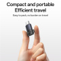 Yesido GS28 mini polnilni in podatkovni adapter - Lightning na USB-C - črna