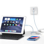 USAMS US-SJ717 polnilni in podatkovni kabel - USB-C na Lightning - 1 m - bel