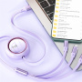 WEKOME Star Series 3v1 izvlečni polnilni in podatkovni kabel - USB-A na USB-C / Lightning / micro USB - 1,2 m - bež
