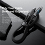 ESSAGER Dazzling pleten polnilni in podatkovni kabel - USB-C na USB-C - 1 m - črn