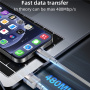 Yesido CA173 magnetni polnilni in podatkovni kabel - USB-A na USB-C - 1 m - sivobež