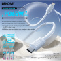 WEKOME WDC-53 polnilni in podatkovni kabel - USB-C na USB-C - 1 m - črn