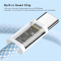 ENKAY pleten polnilni in podatkovni kabel - USB-C na USB-C - 1 m - bel
