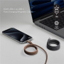 MOMAX Mag.Link magnetni polnilni in podatkovni kabel - USB-C na USB-C - 1 m - črn