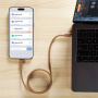 MOMAX Mag.Link magnetni polnilni in podatkovni kabel - USB-C na USB-C - 2 m - črn