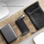 MOMAX Mag.Link magnetni polnilni in podatkovni kabel - USB-C na USB-C - 2 m - črn