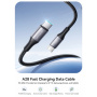 JOYROOM S-A28 pleten polnilni in podatkovni kabel - USB-C na USB-C - 1 m - črn